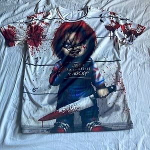 custom chucky gtraphic tee size L (FITS AS Medium)